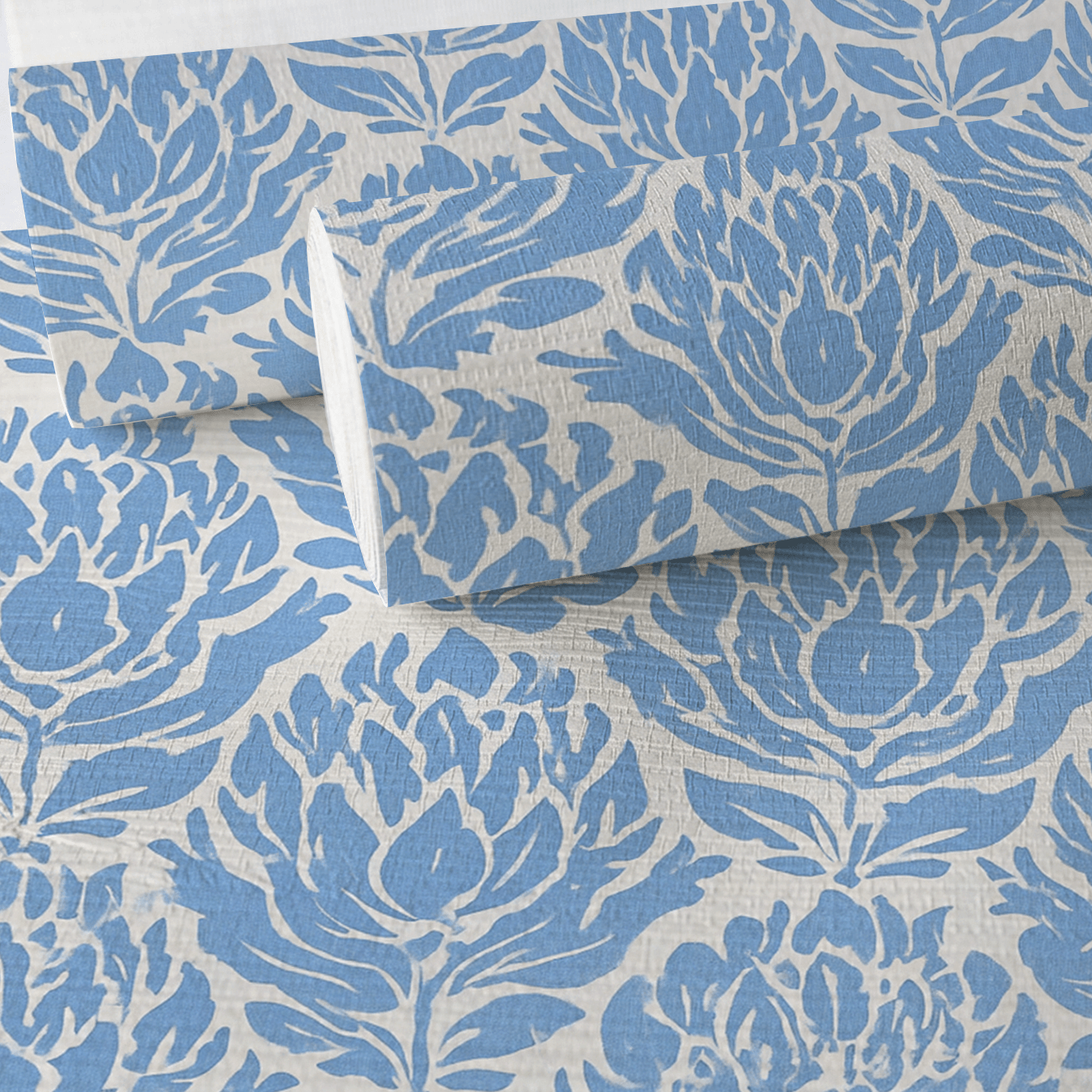 Morning Sky Faux Grasscloth Wallpaper - Lemon Park