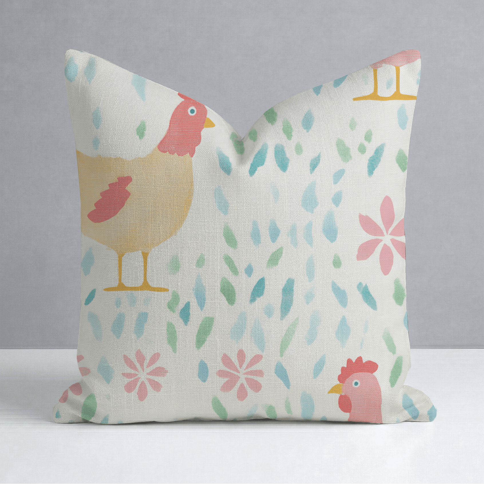 Mother Hen Throw Pillow - Lemon Park