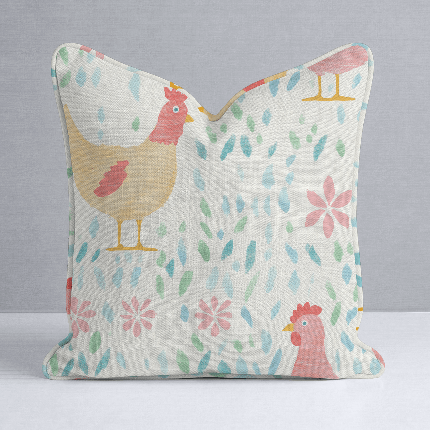 Mother Hen Throw Pillow - Lemon Park