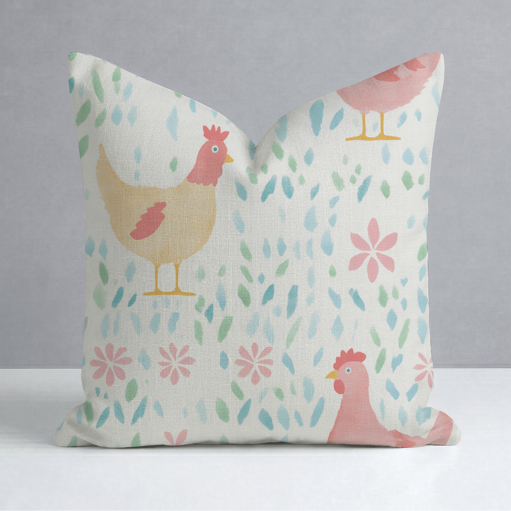 Mother Hen Throw Pillow - Lemon Park
