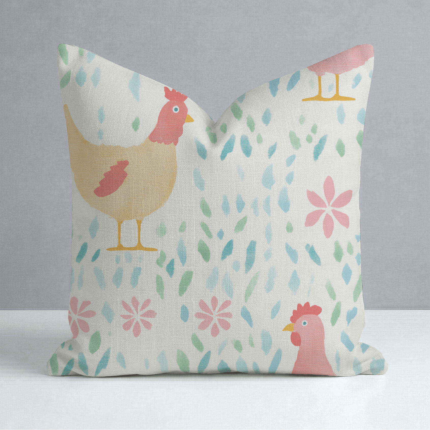 Mother Hen Throw Pillow - Lemon Park
