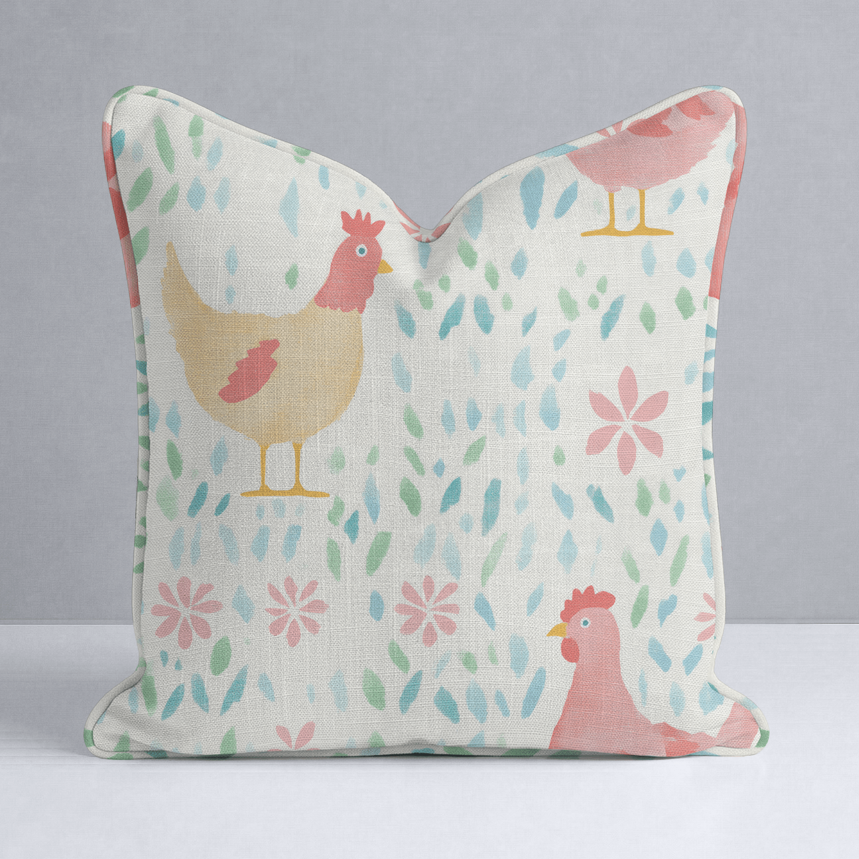 Mother Hen Throw Pillow - Lemon Park