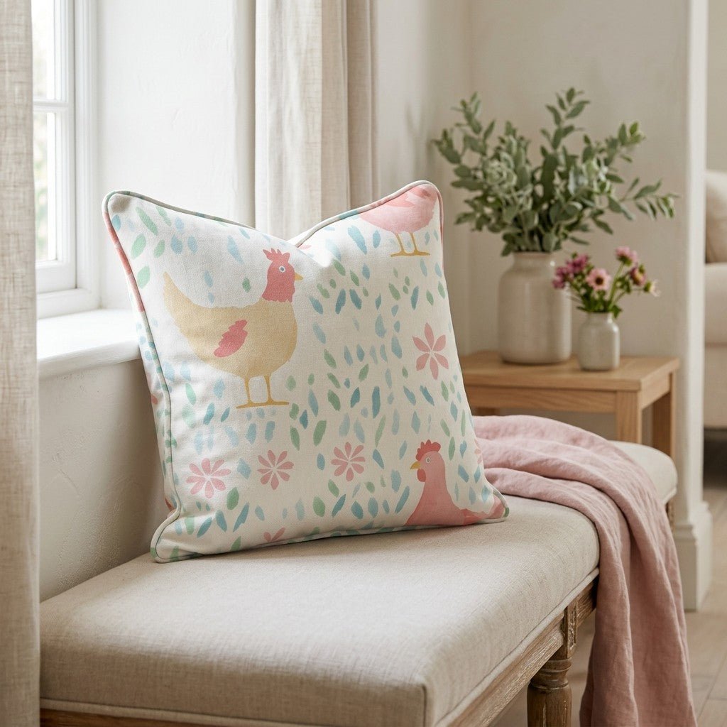 Mother Hen Throw Pillow - Lemon Park