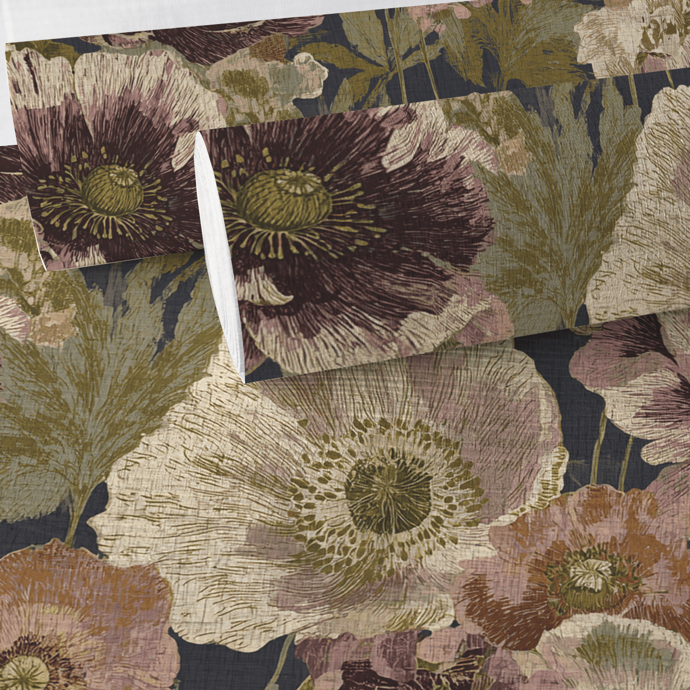 Mulberry Faux Grasscloth Wallpaper - Lemon Park