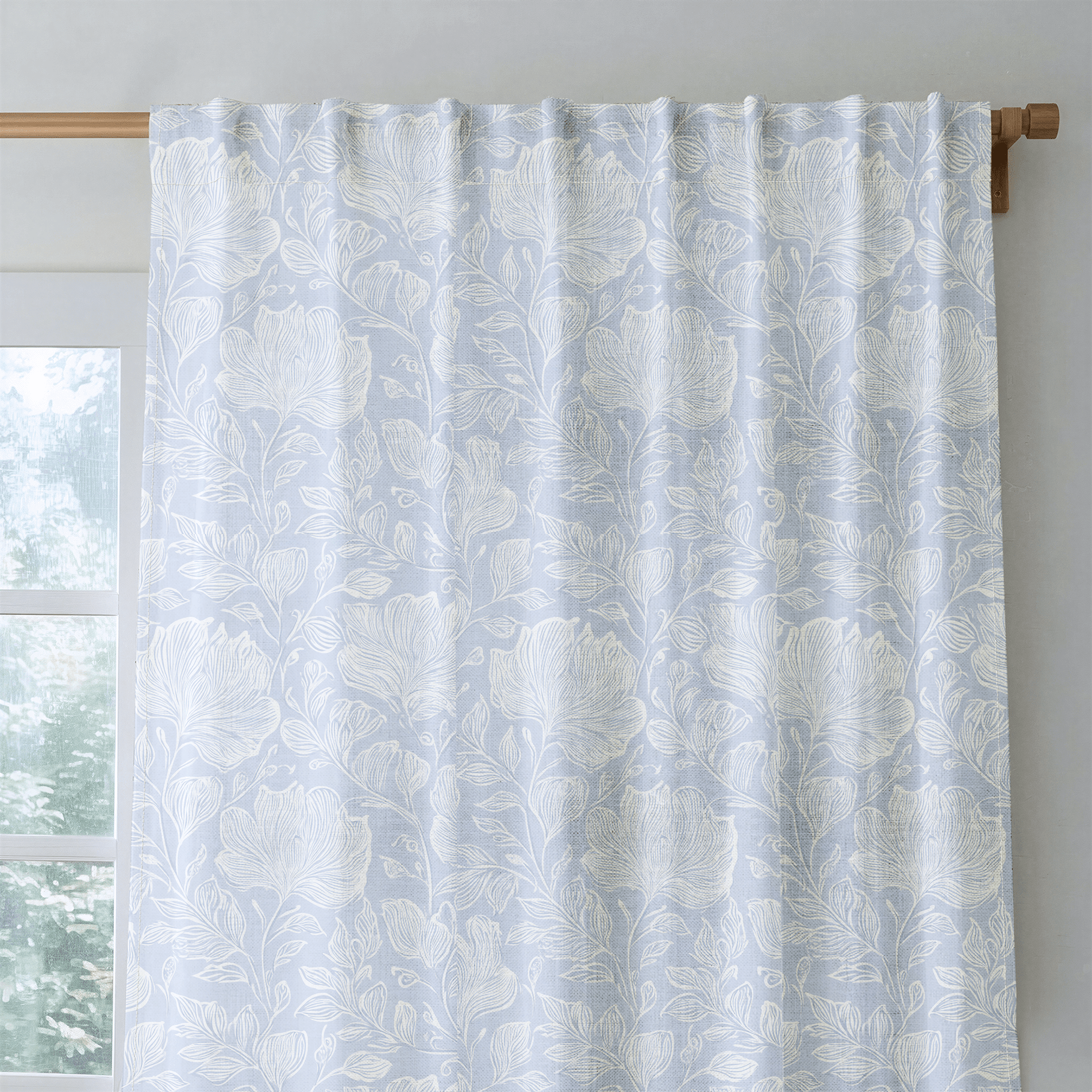 Muted Periwinkle - Drapery - Lemon Park