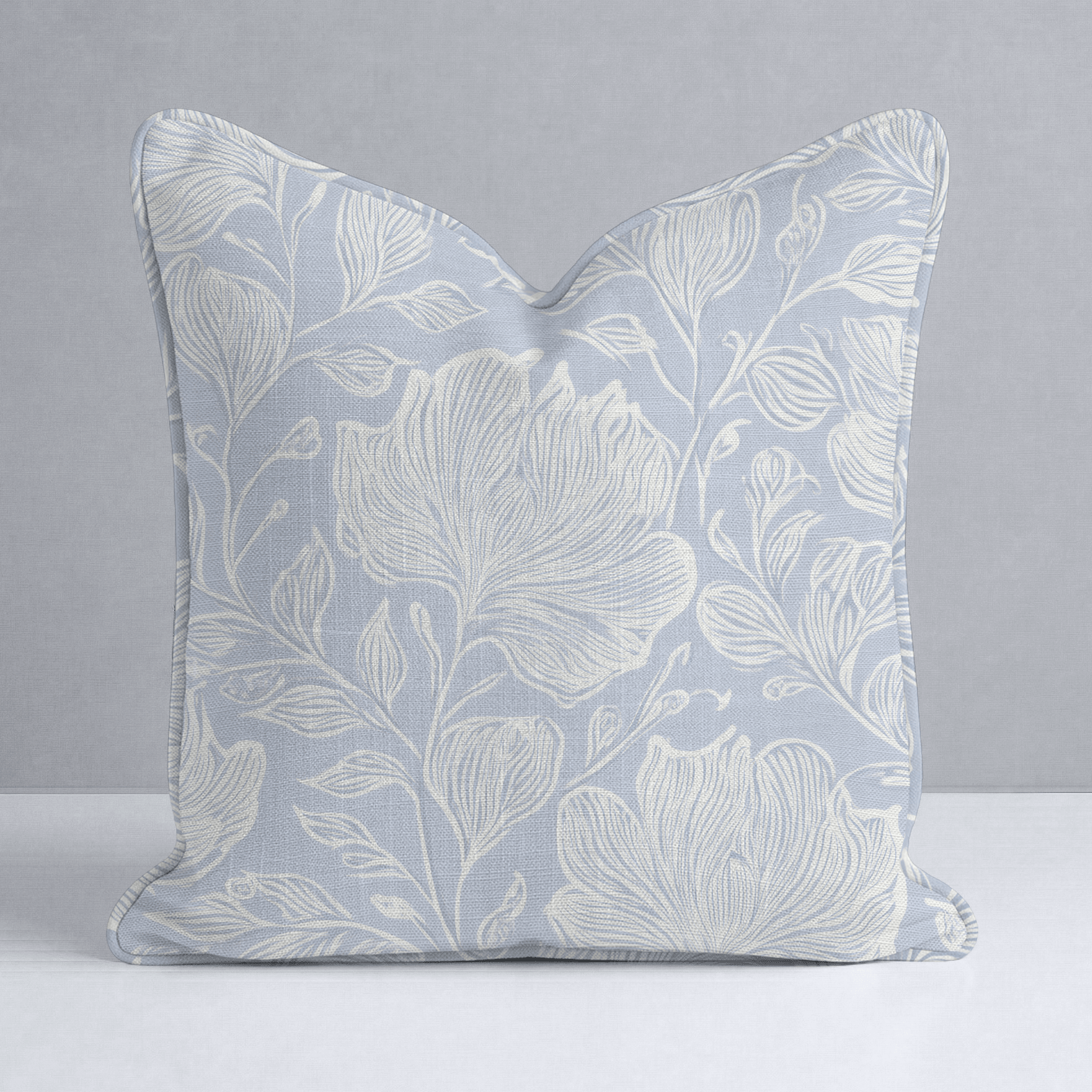 Muted Periwinkle Throw Pillow - Lemon Park