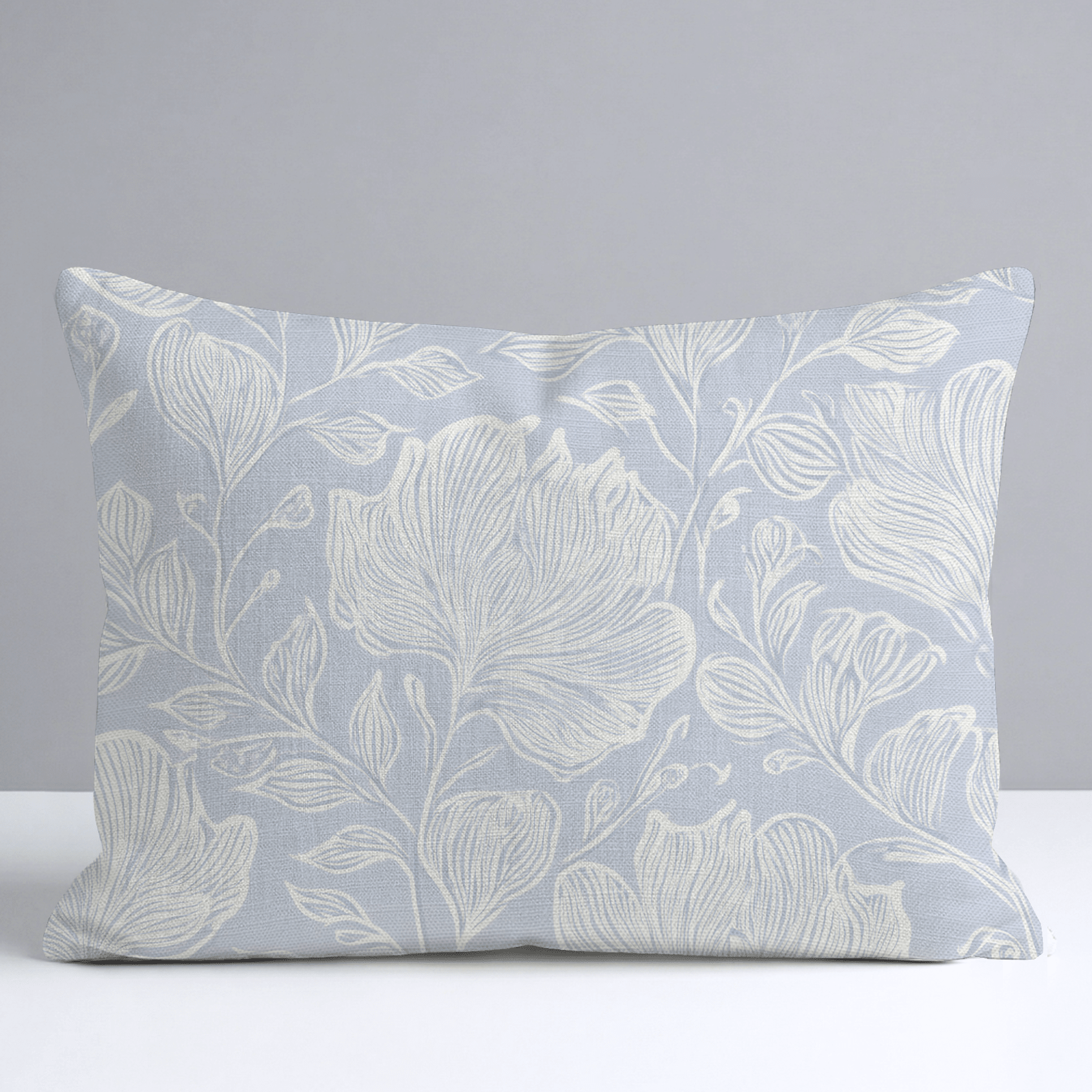 Muted Periwinkle Throw Pillow - Lemon Park