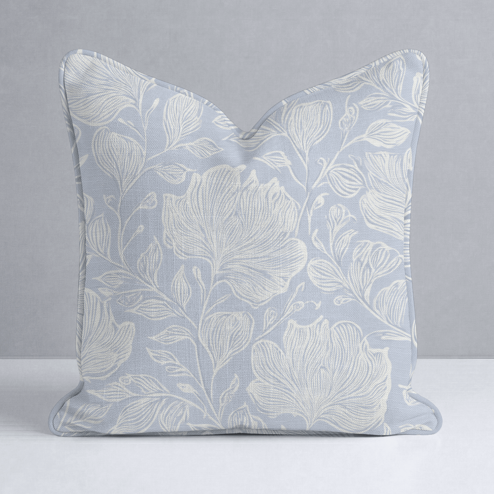 Muted Periwinkle Throw Pillow - Lemon Park