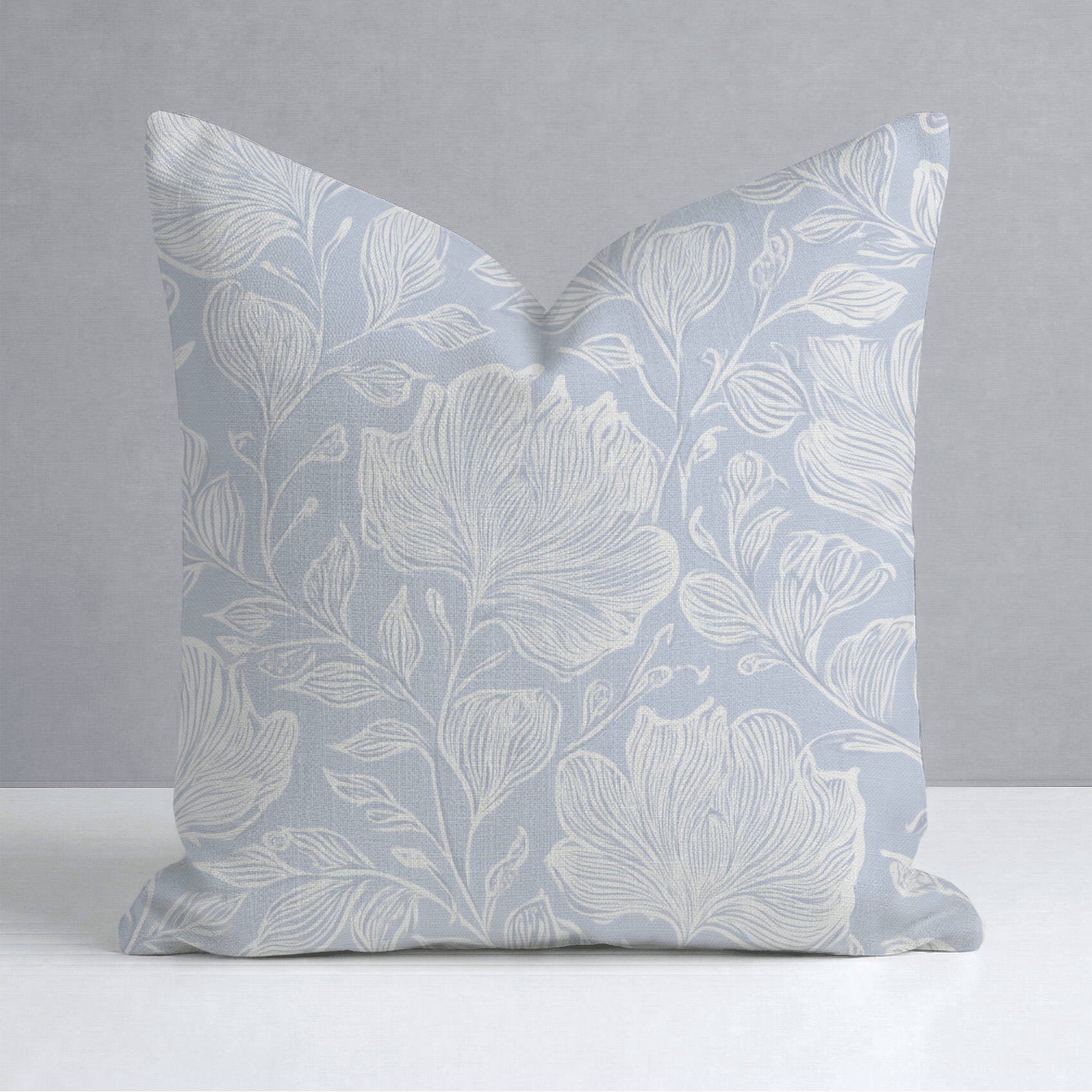 Muted Periwinkle Throw Pillow - Lemon Park