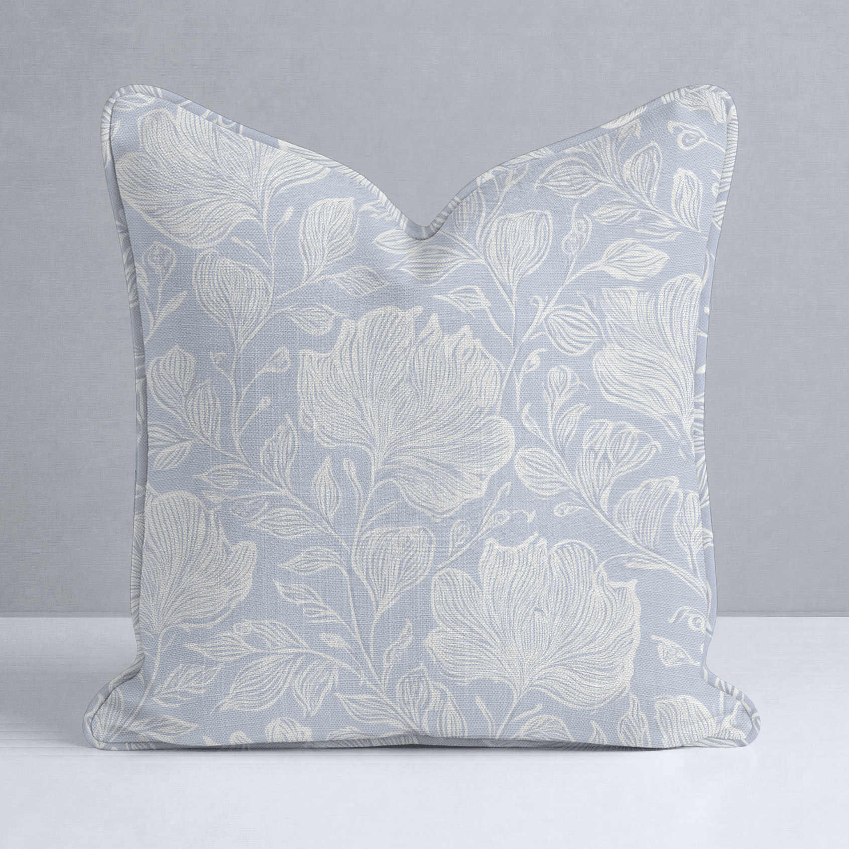 Muted Periwinkle Throw Pillow - Lemon Park