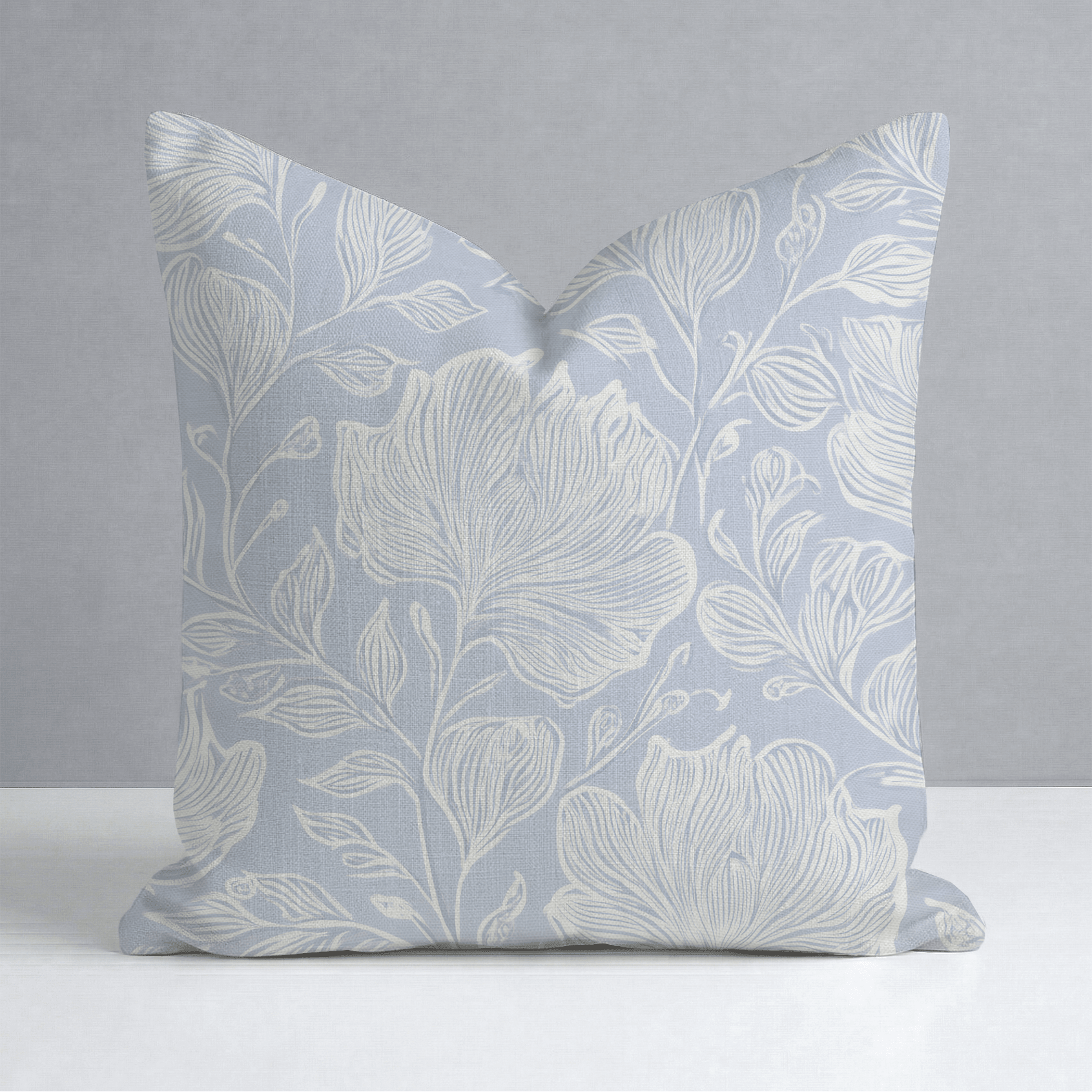 Muted Periwinkle Throw Pillow - Lemon Park