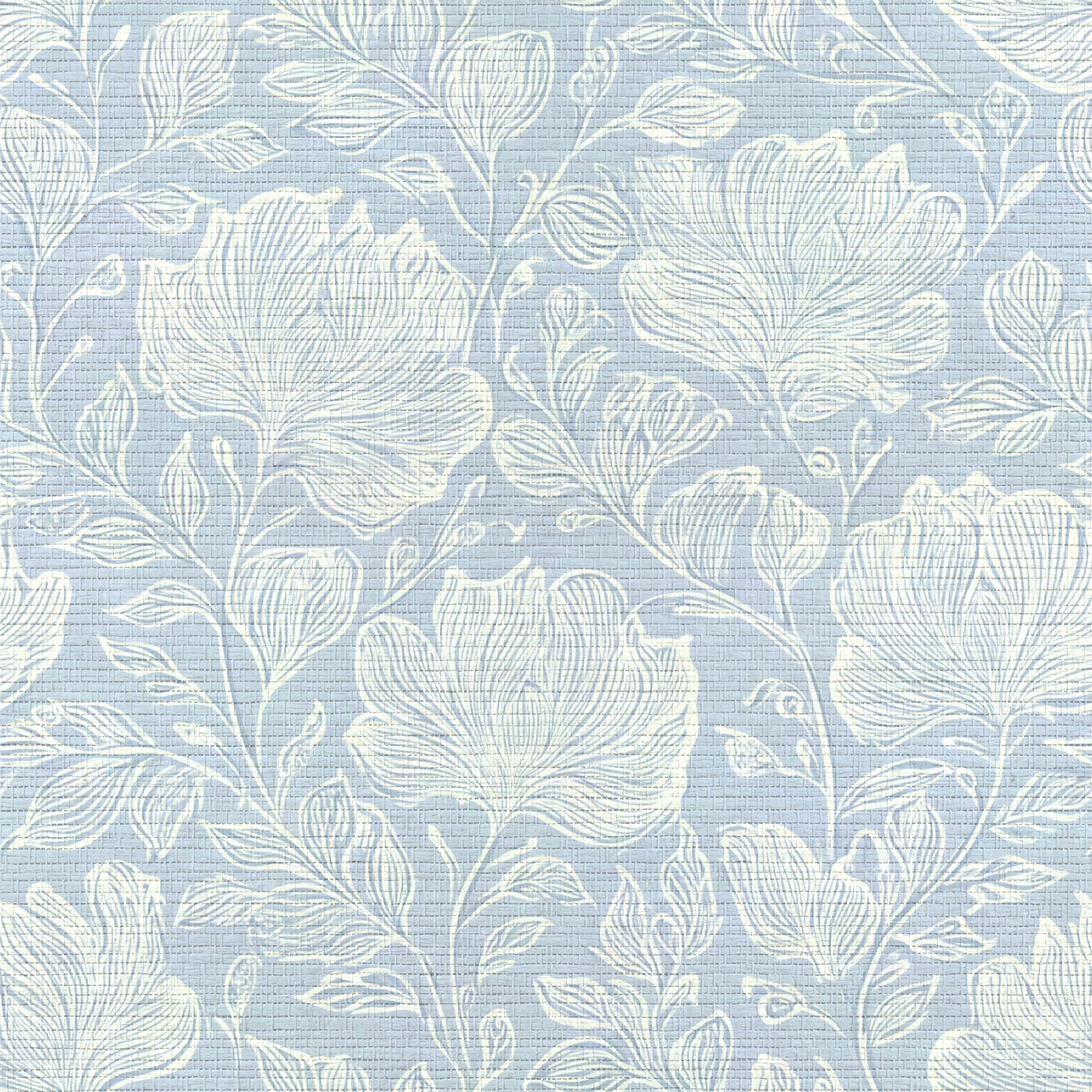Muted Periwinkle Faux Grasscloth Wallpaper