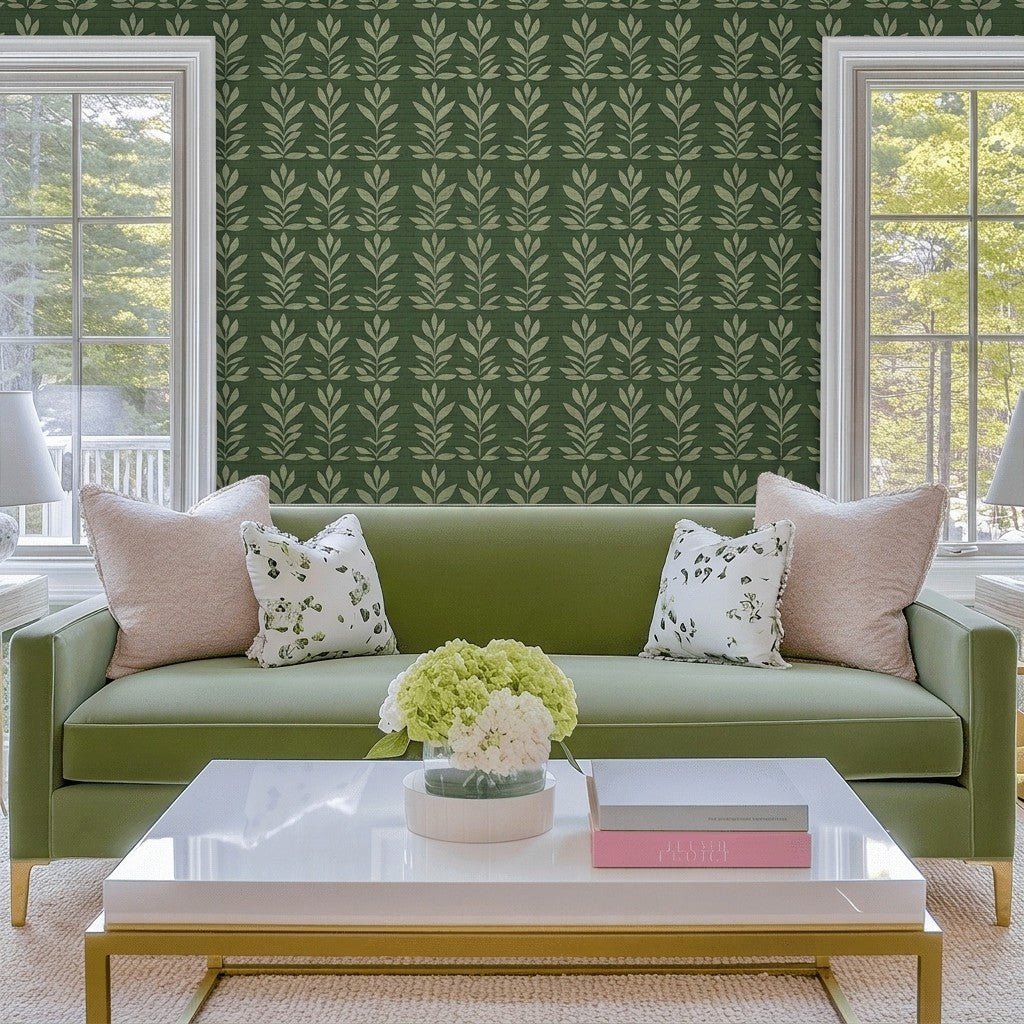 Nash Faux Grasscloth Wallpaper - Lemon Park