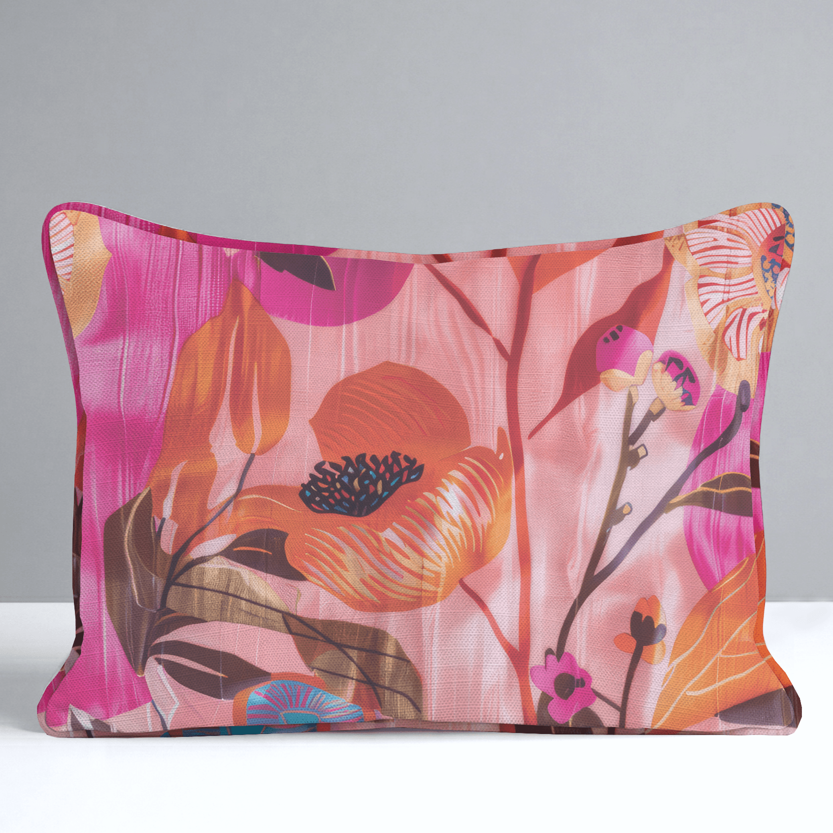 Natalia's Tropical Tapestry Throw Pillow - Lemon Park