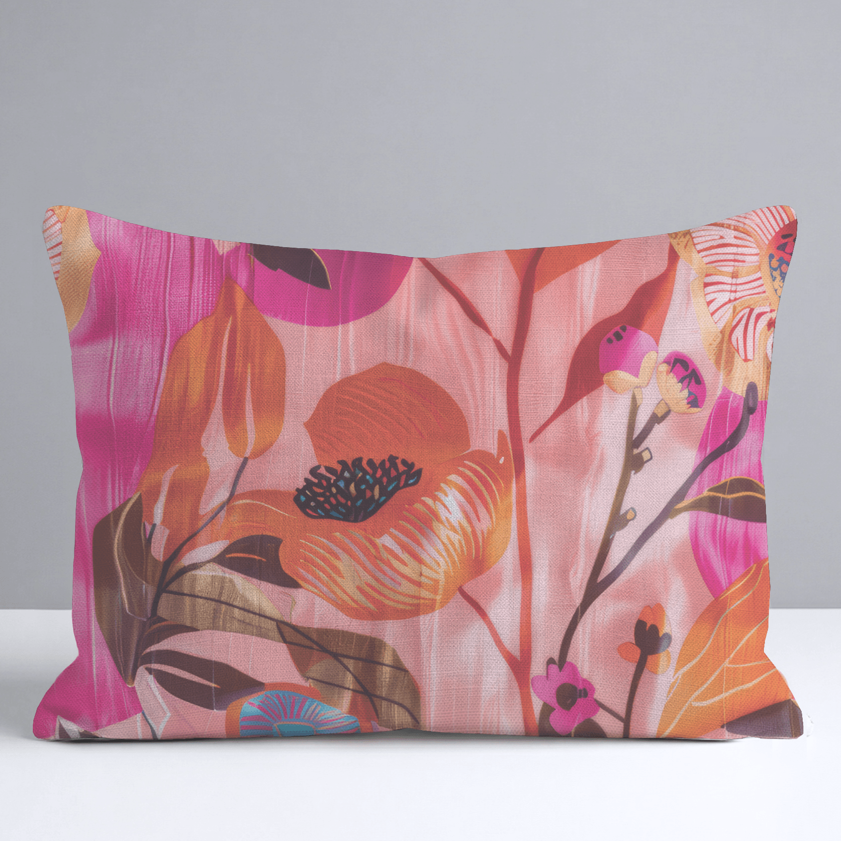 Natalia's Tropical Tapestry Throw Pillow - Lemon Park