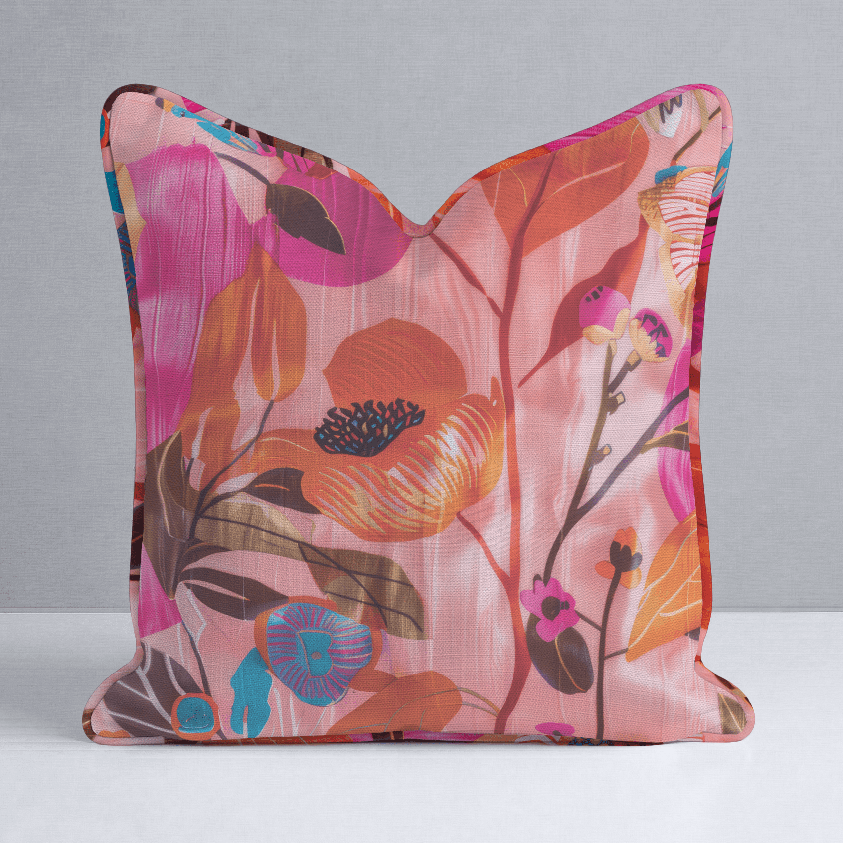 Natalia's Tropical Tapestry Throw Pillow - Lemon Park