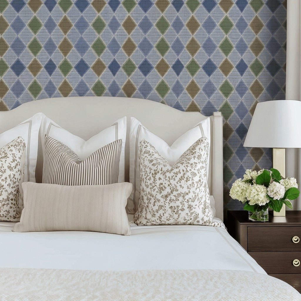 Nathan Faux Grasscloth Wallpaper - Lemon Park
