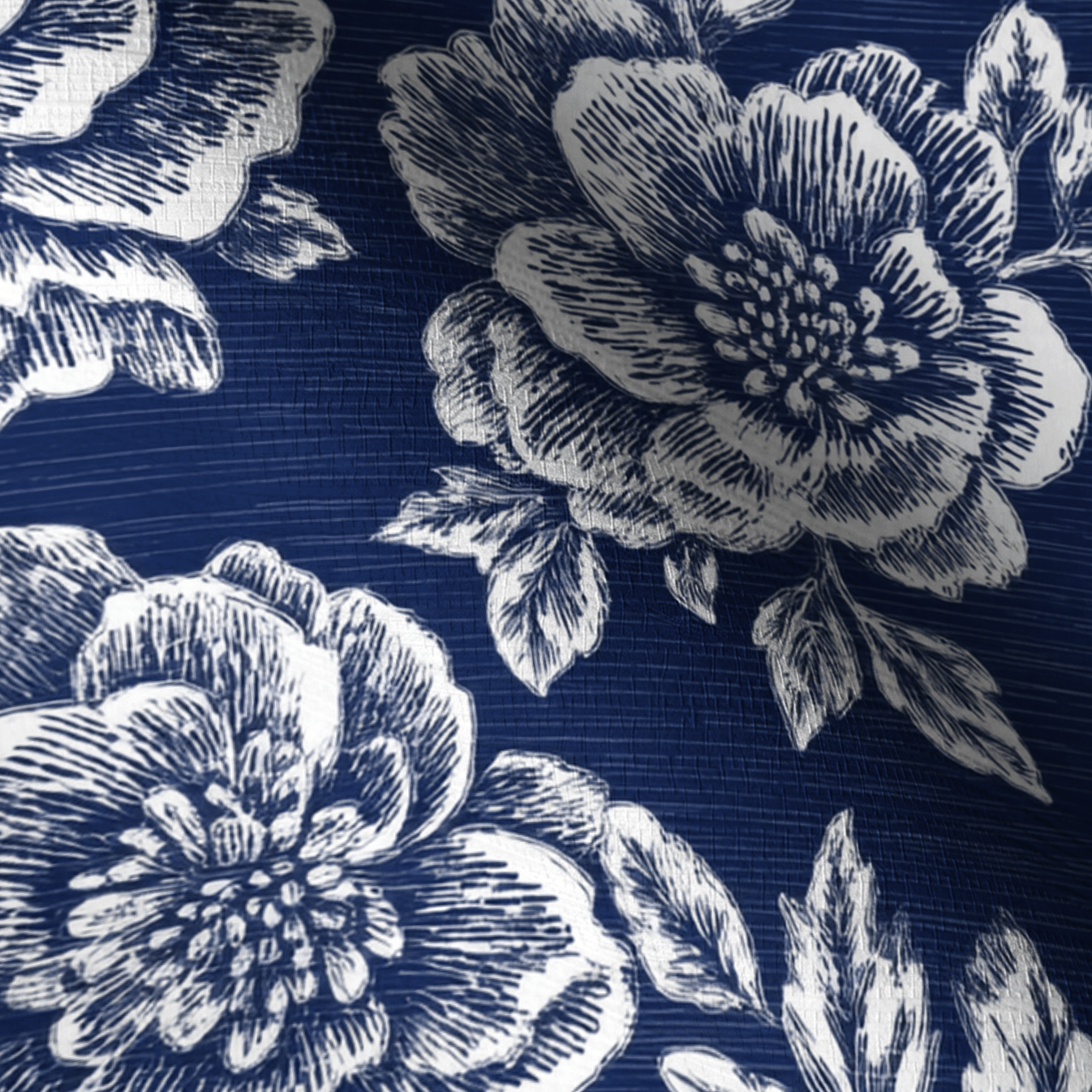 Navy Night Faux Grasscloth Wallpaper - Lemon Park