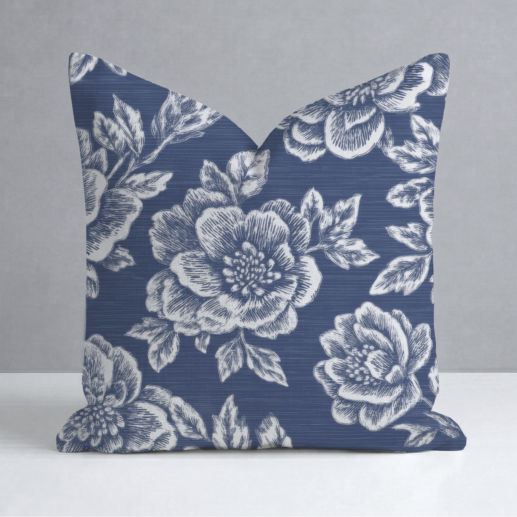 Navy Night Throw Pillow - Lemon Park