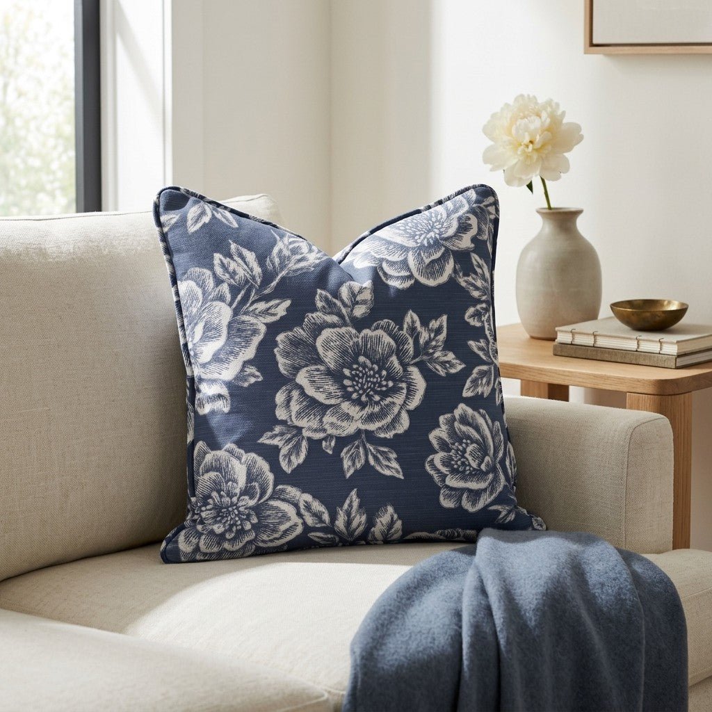 Navy Night Throw Pillow - Lemon Park