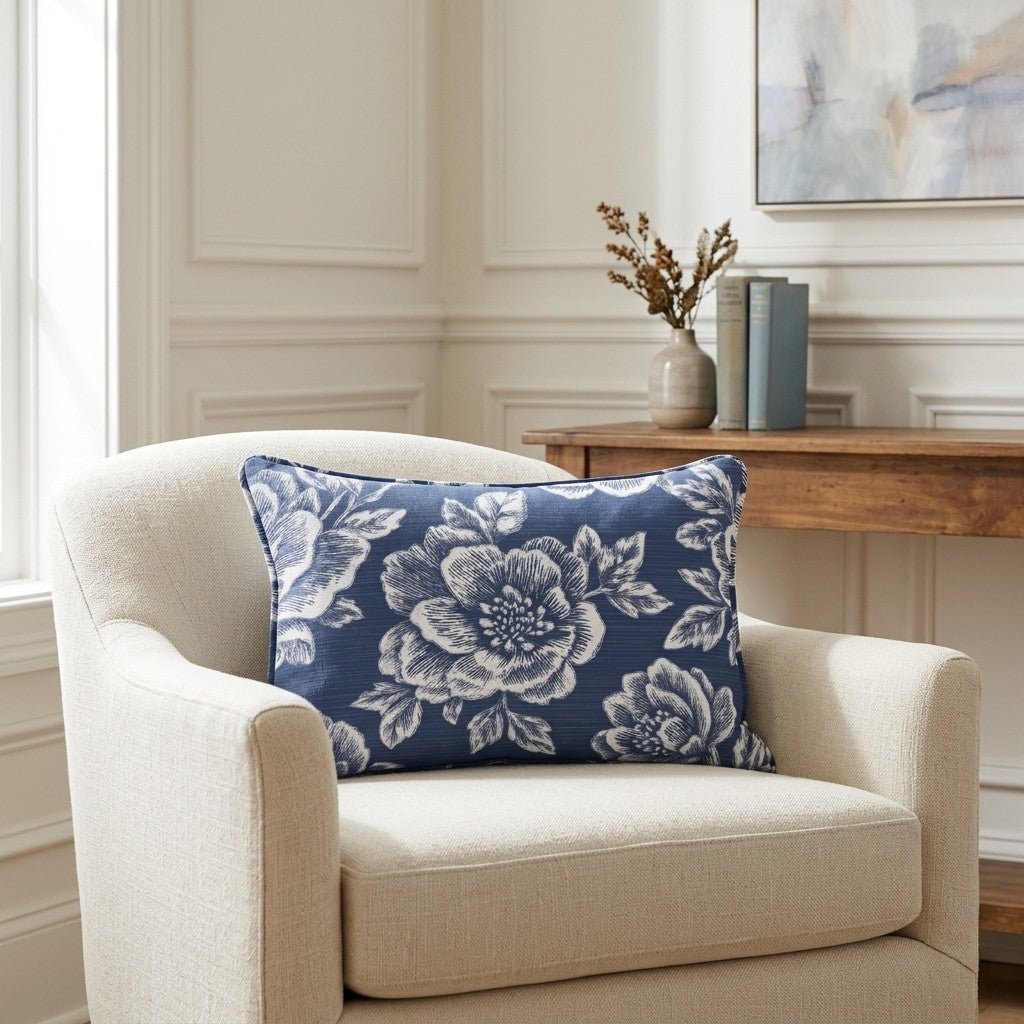 Navy Night Throw Pillow - Lemon Park