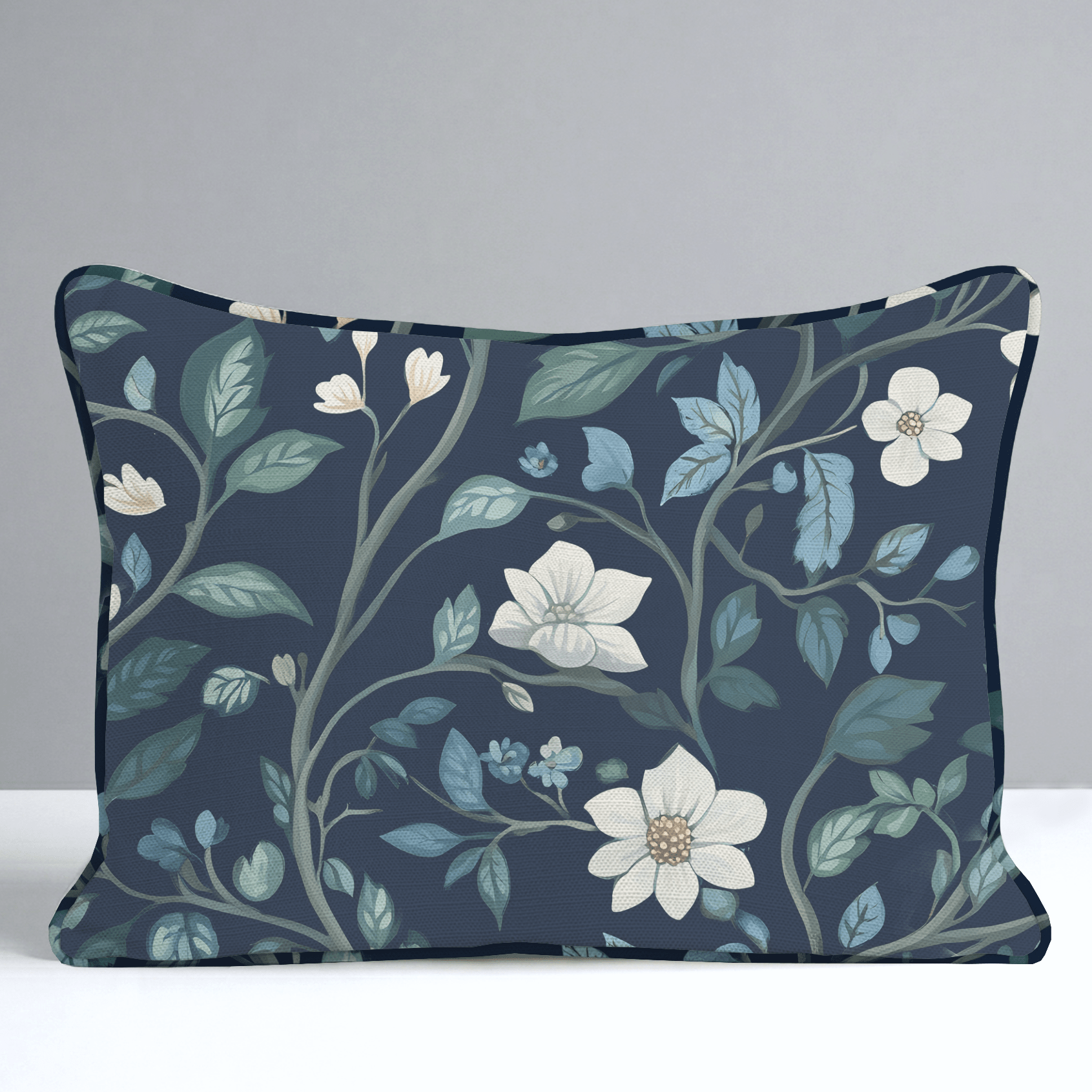 Navy Throw Pillow - Lemon Park