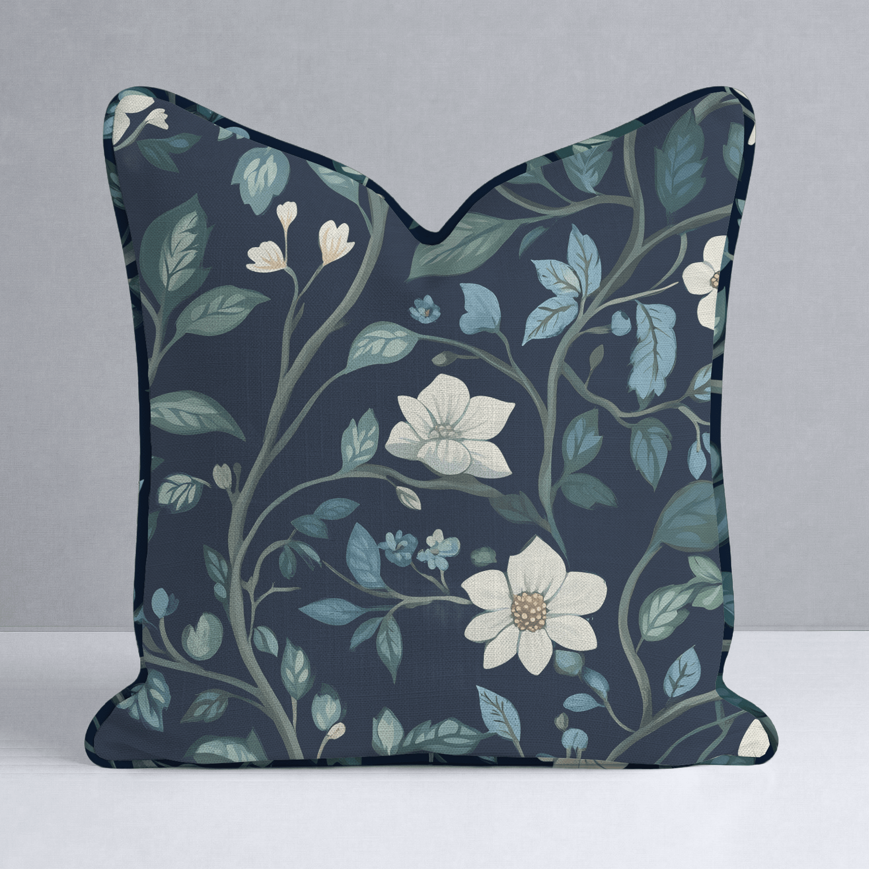Navy Throw Pillow - Lemon Park