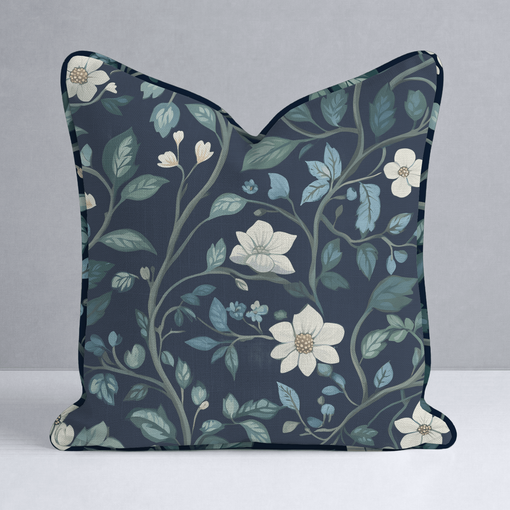 Navy Throw Pillow - Lemon Park