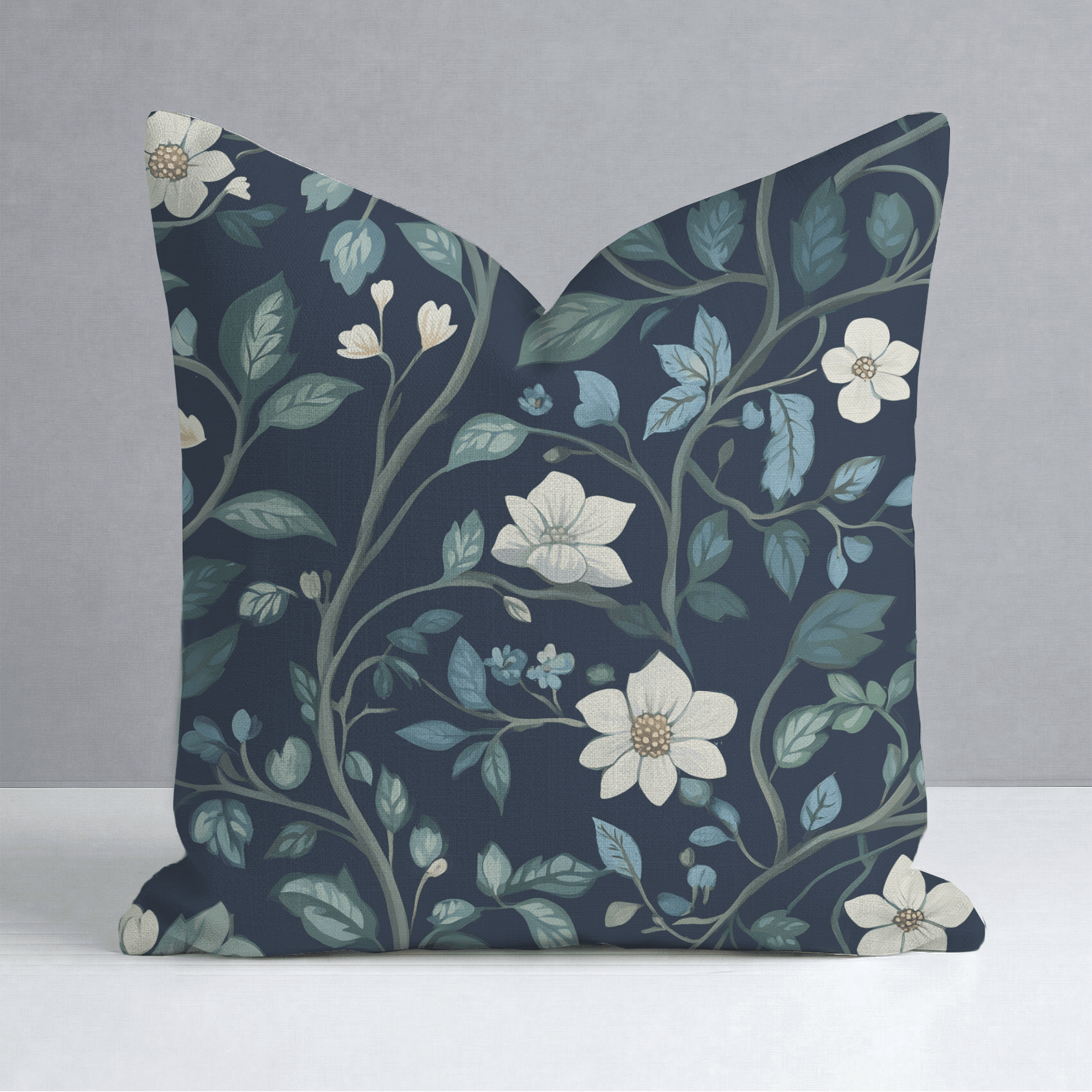 Navy Throw Pillow - Lemon Park