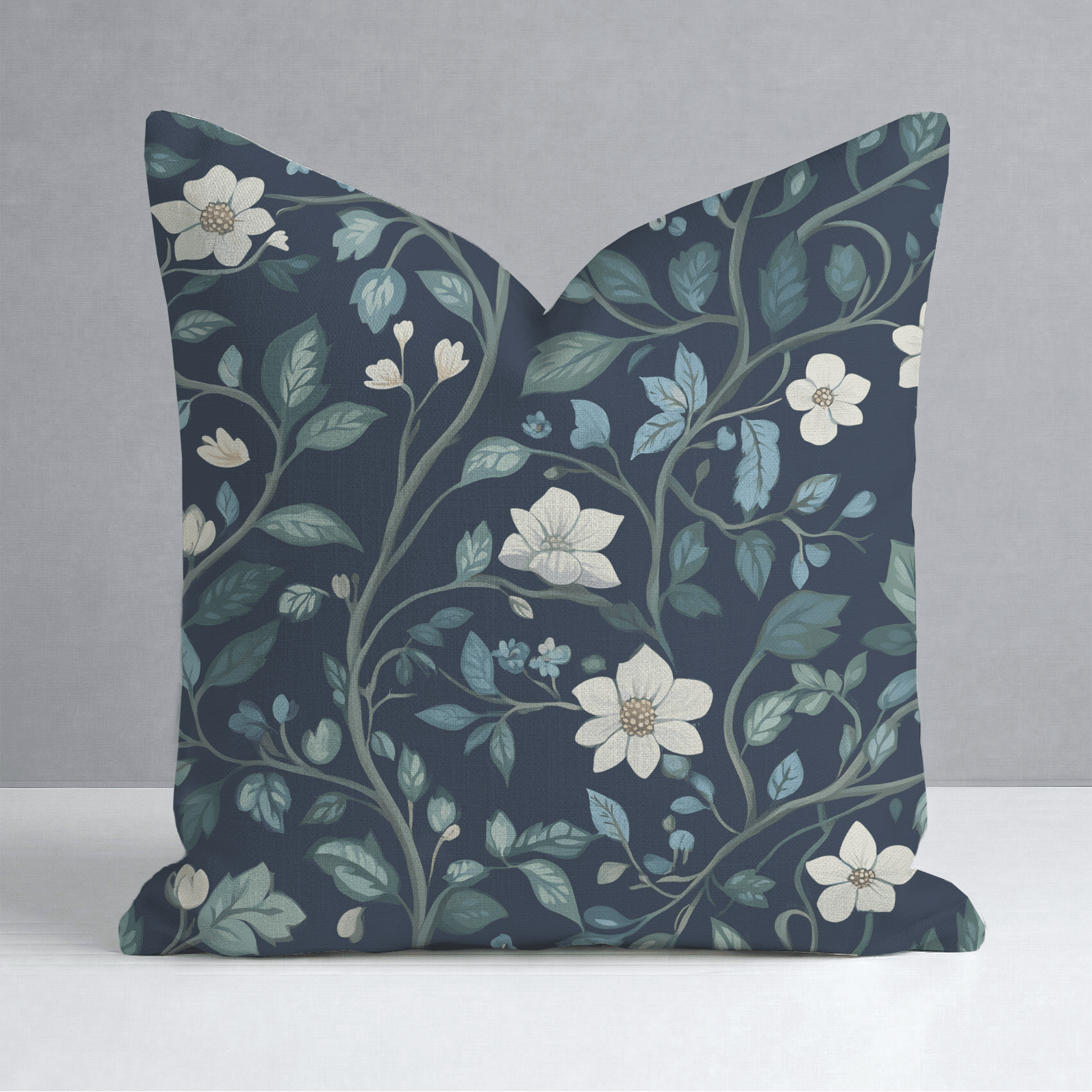 Navy Throw Pillow - Lemon Park