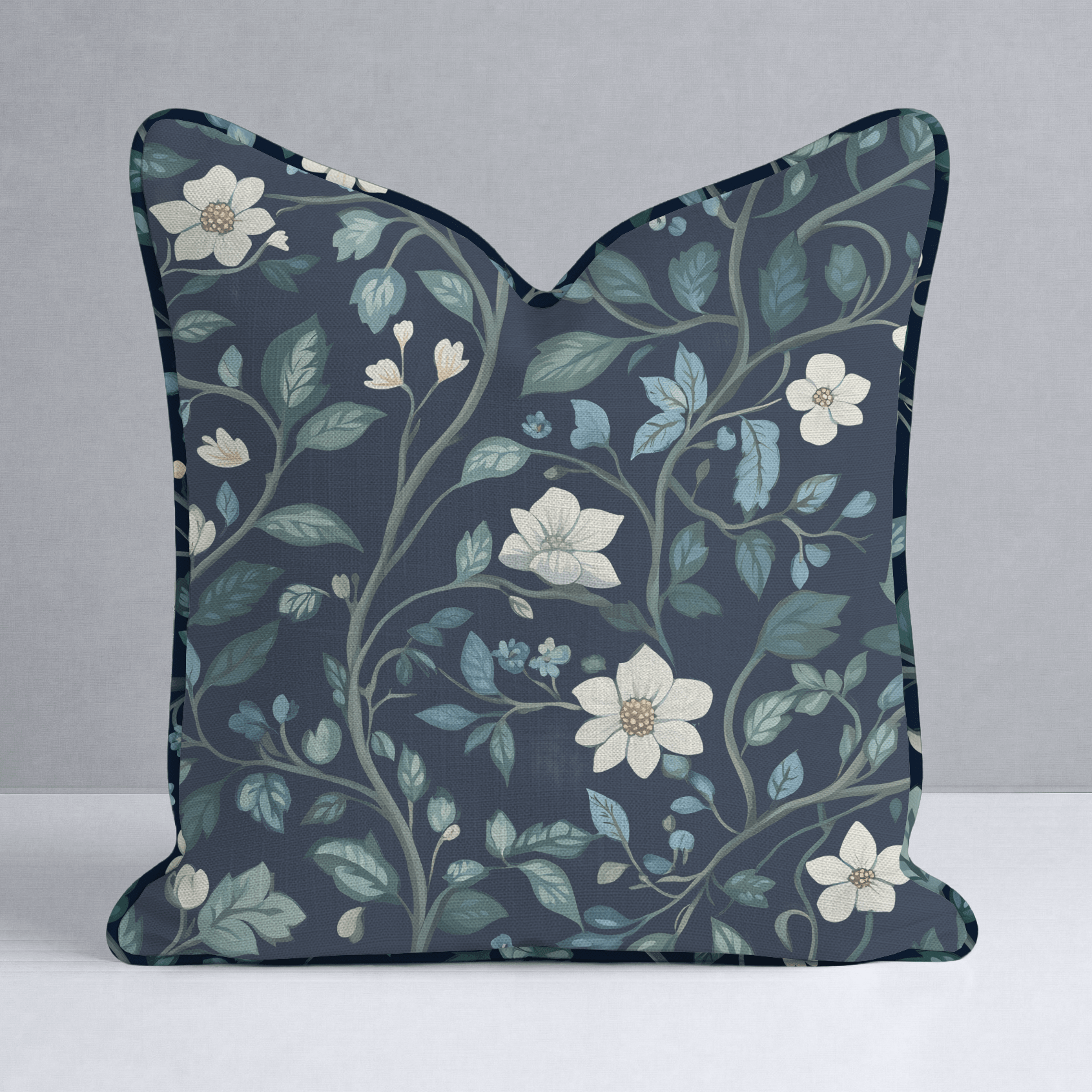 Navy Throw Pillow - Lemon Park