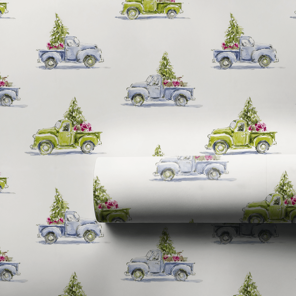 Noel Avenue - Wrapping Paper - Lemon Park