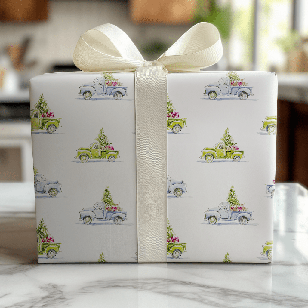 Noel Avenue - Wrapping Paper - Lemon Park