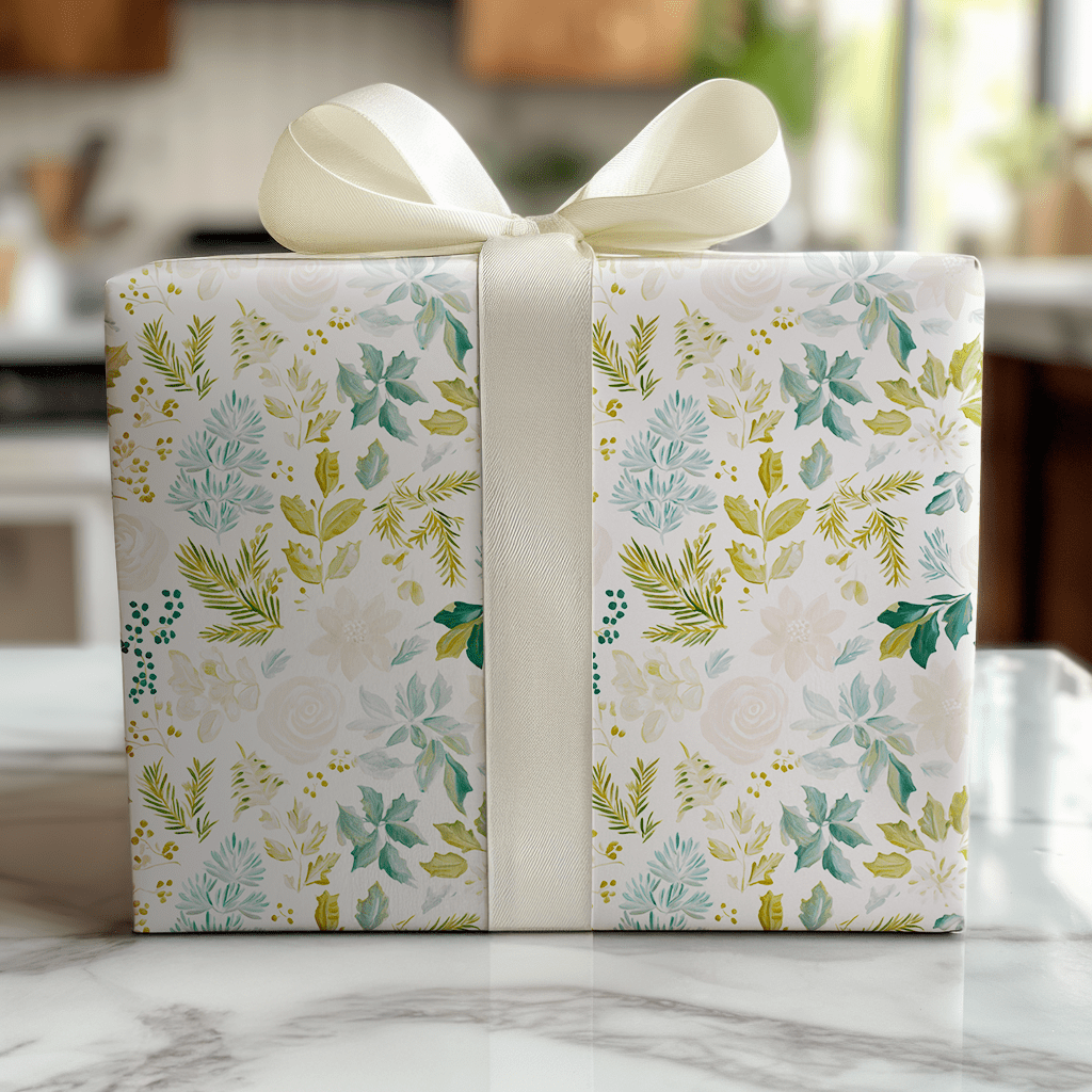 Noel Floral - Wrapping Paper - Lemon Park