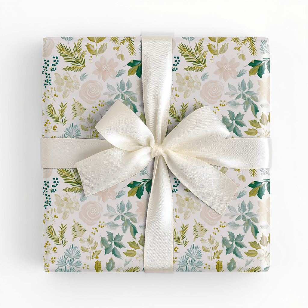Noel Floral - Wrapping Paper - Lemon Park