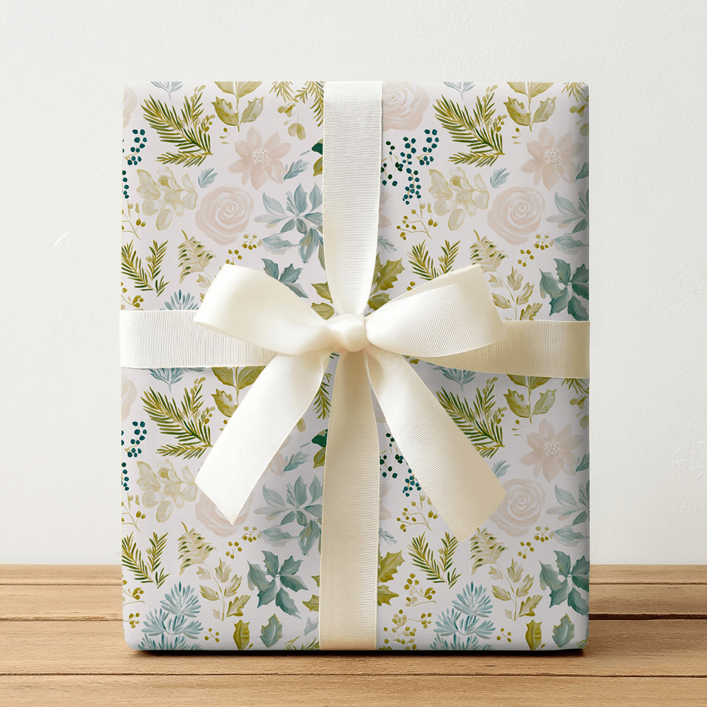 Noel Floral - Wrapping Paper - Lemon Park