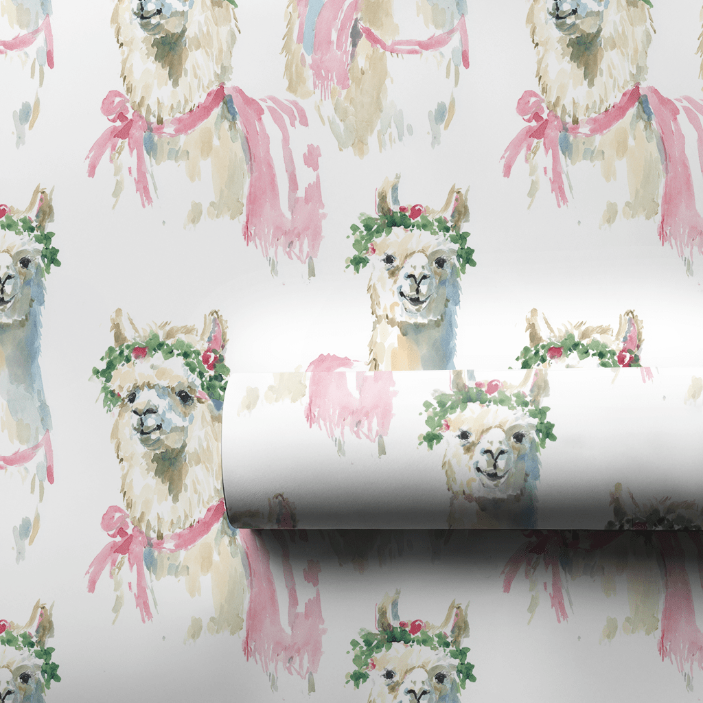 Noel Llama - Wrapping Paper - Lemon Park