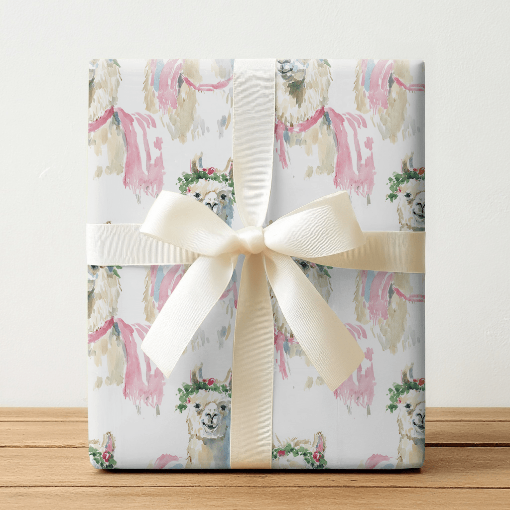Noel Llama - Wrapping Paper - Lemon Park