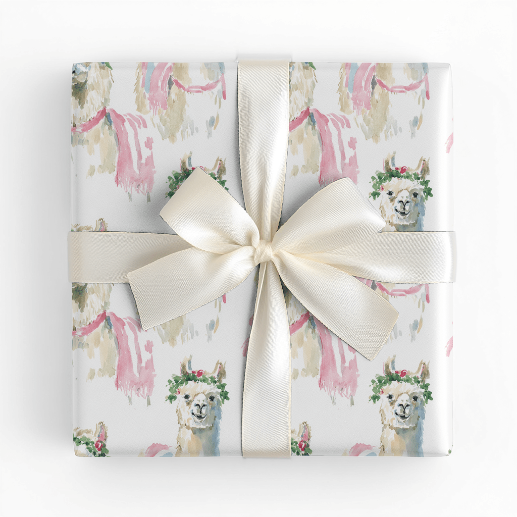 Noel Llama - Wrapping Paper - Lemon Park
