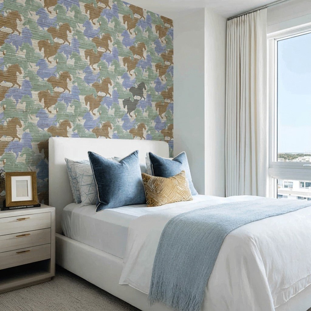 Noli Faux Grasscloth Wallpaper - Lemon Park