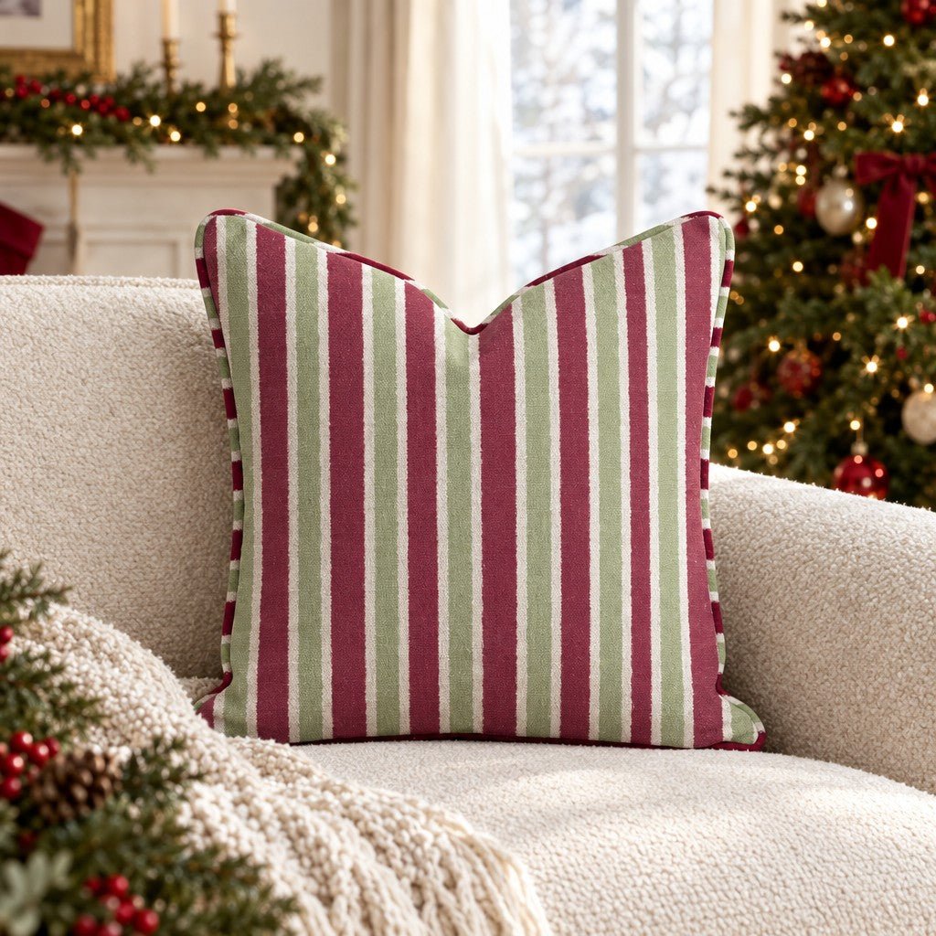 North Pole Flag Throw Pillow - Lemon Park