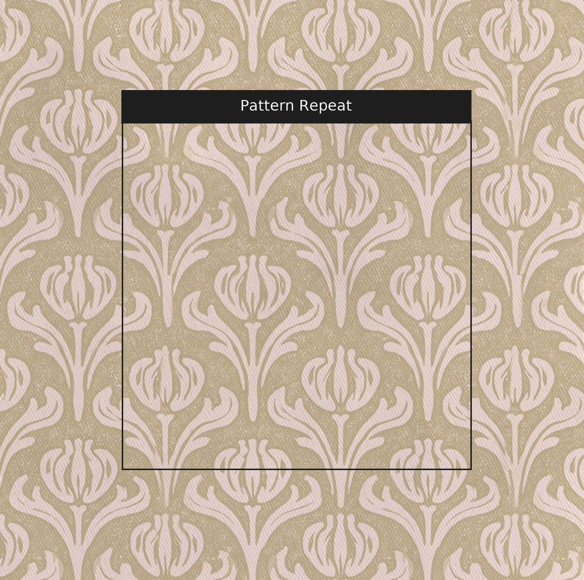 Nouveau Tulip - Fabric - Lemon Park