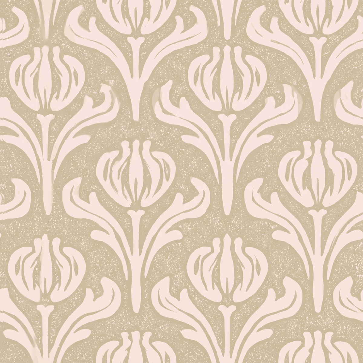 Nouveau Tulip Wallpaper - Lemon Park