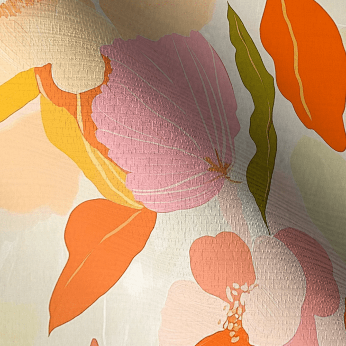 Oakley Faux Grasscloth Wallpaper - Lemon Park