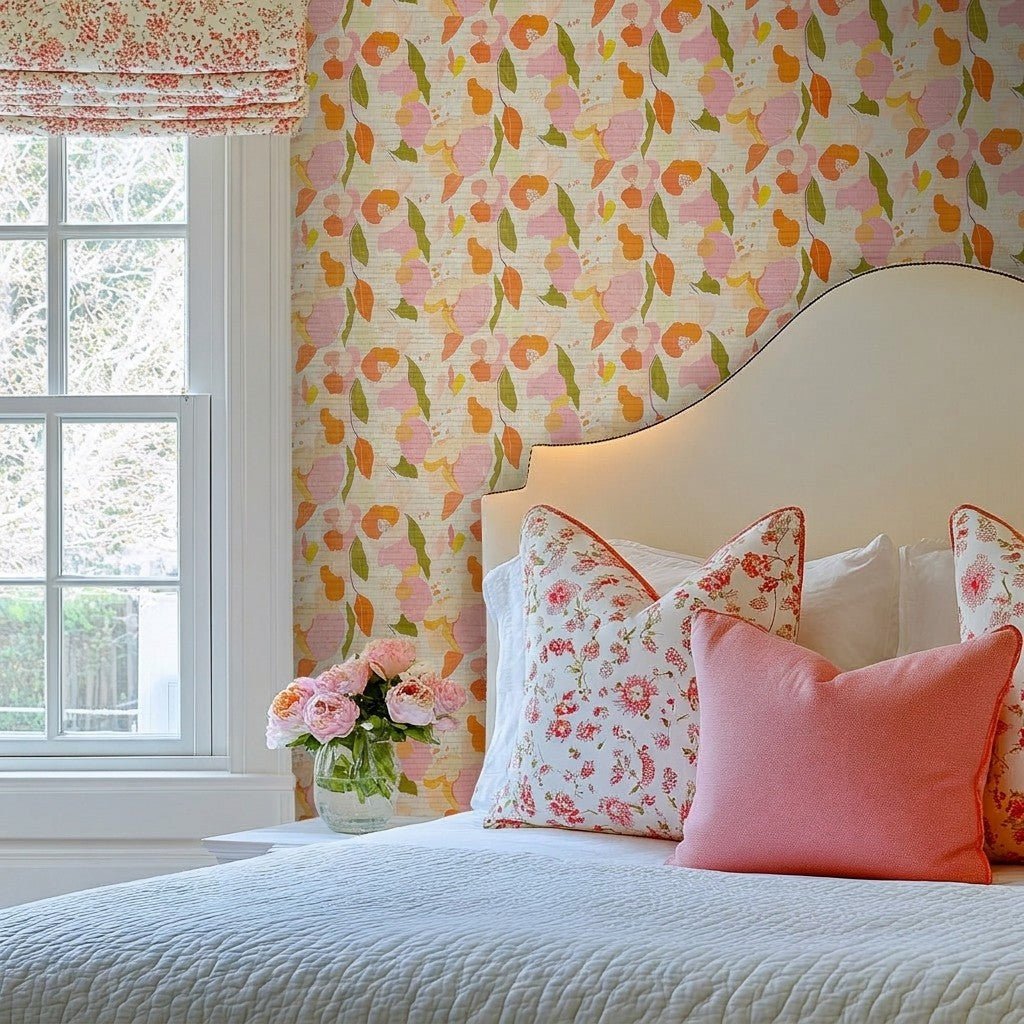 Oakley Faux Grasscloth Wallpaper - Lemon Park