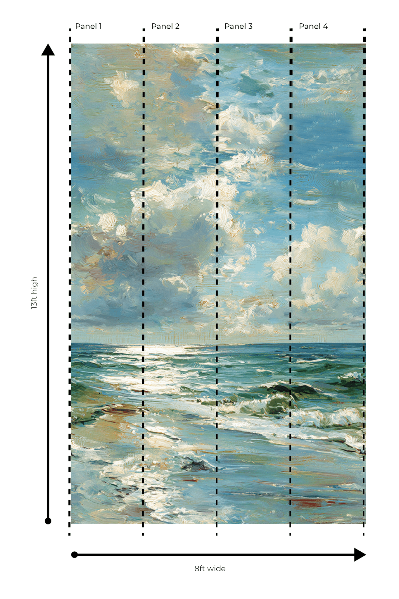 Ocean - Wall Mural - Lemon Park