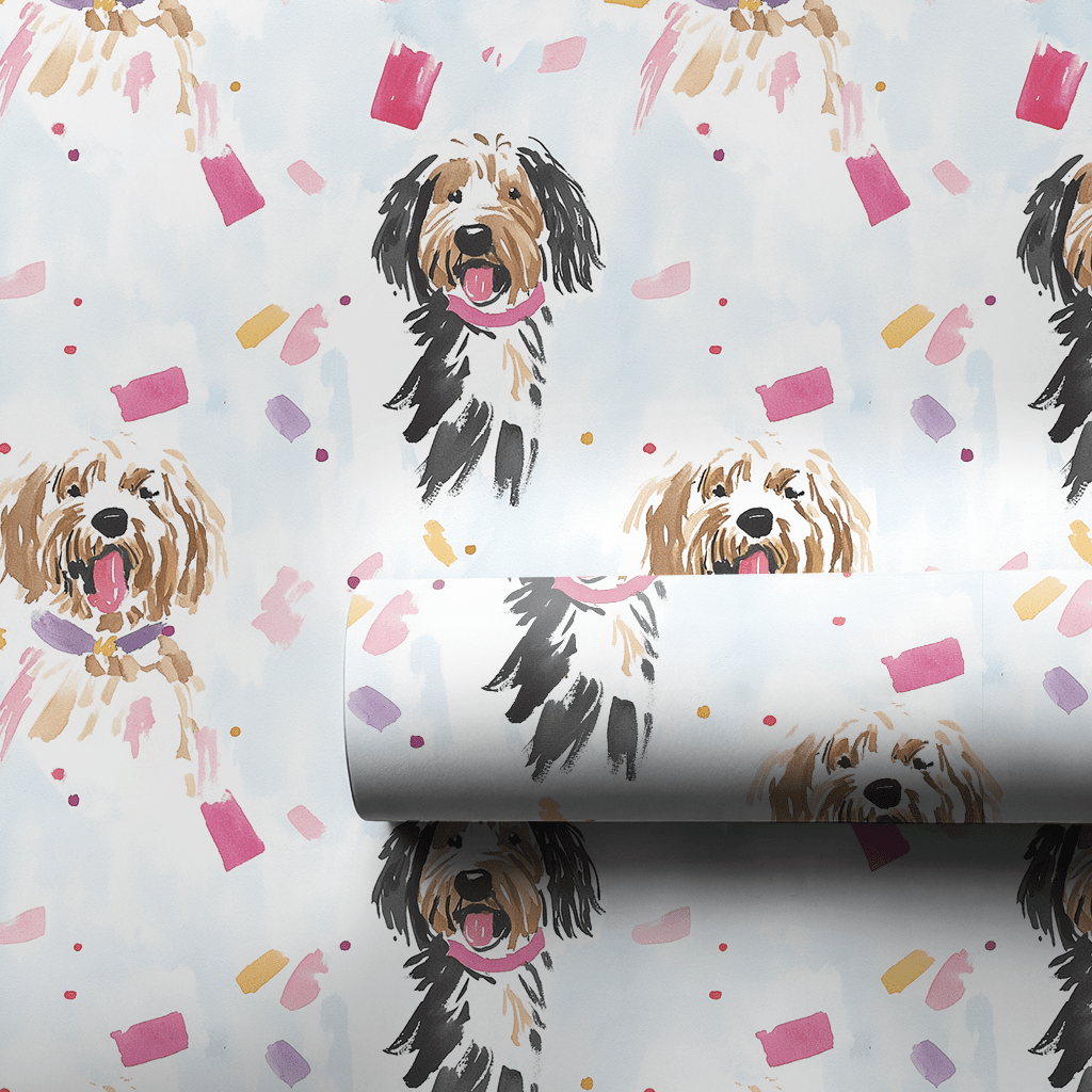 Odie Confetti - Wrapping Paper - Lemon Park