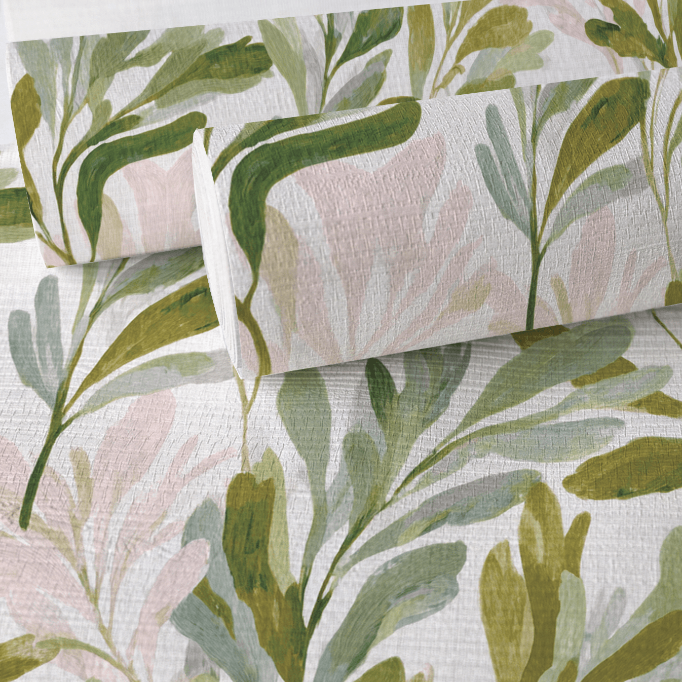 Olive Canopy Faux Grasscloth Wallpaper - Lemon Park