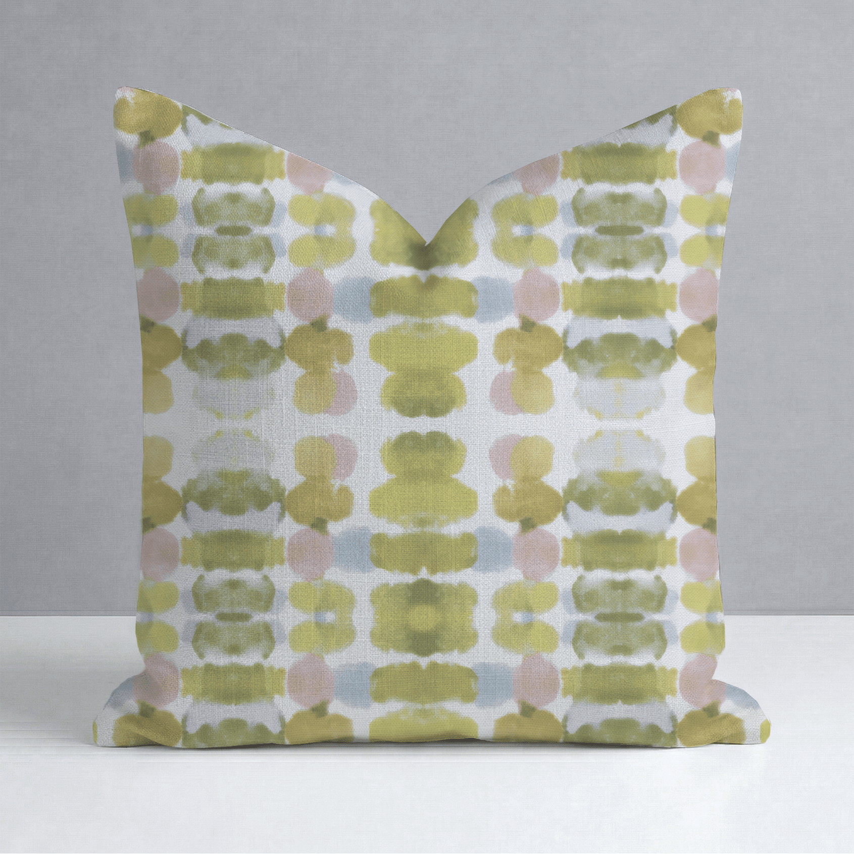 Olive Echo Throw Pillow - Lemon Park