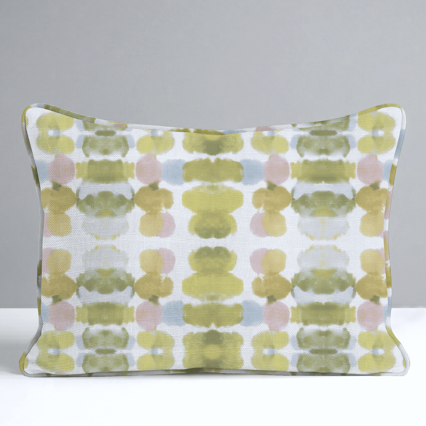 Olive Echo Throw Pillow - Lemon Park